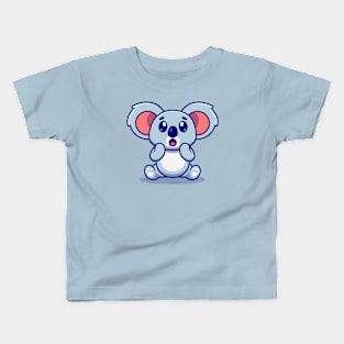 Cute Koala Surprised Cartoon Kids T-Shirt